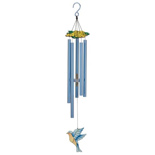 FLORAL BIRD CHIME 32" - BLUEBIRD from Baker Florist in Dover, OH