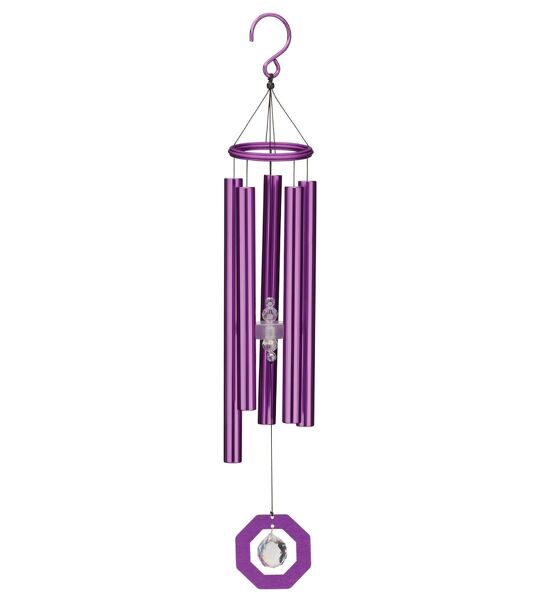 Zen Crystal Chime 22" purple from Baker Florist in Dover, OH