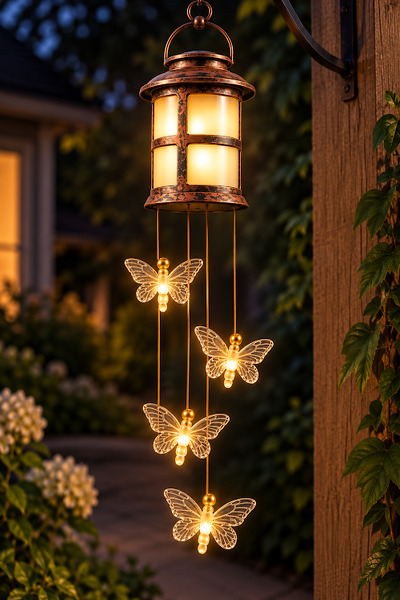 Solar Butterfly Lantern from Baker Florist in Dover, OH