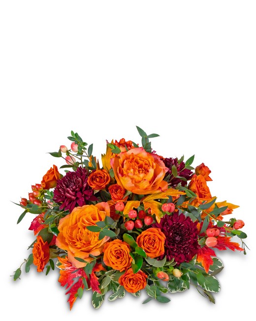 Persimmon Gathering Centerpiece from Baker Florist in Dover, OH