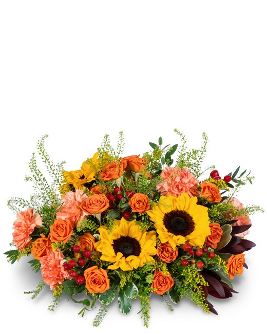 Citrine Warmth Centerpiece from Baker Florist in Dover, OH
