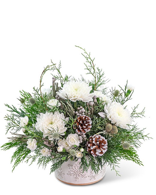 Winter Symphony Centerpiece from Baker Florist in Dover, OH