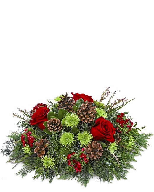 Rosy Alpine Centerpiece from Baker Florist in Dover, OH Rosy Alpine Centerpiece from Baker Florist in Dover, OH