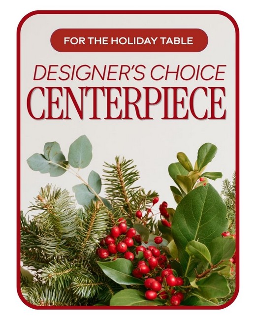 Designer's Choice Christmas Centerpiece from Baker Florist in Dover, OH Designer's Choice Christmas Centerpiece from Baker Florist in Dover, OH