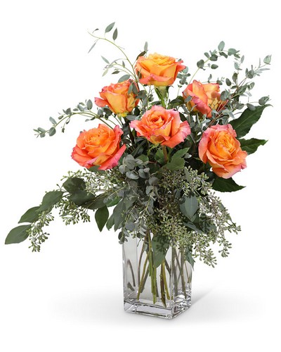 Free Spirit Roses (6) from Baker Florist in Dover, OH