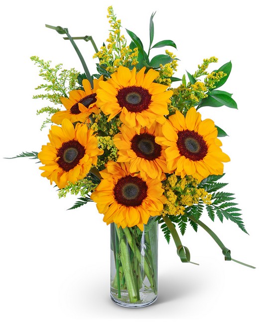 Sunflowers and Love Knots from Baker Florist in Dover, OH