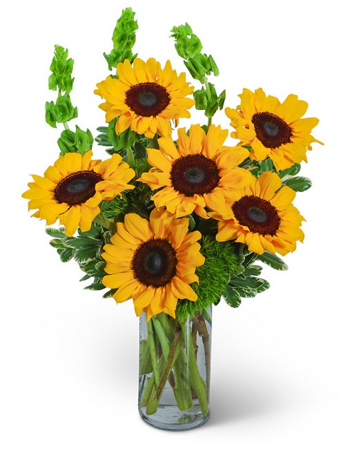 Sunflowers and Bells from Baker Florist in Dover, OH