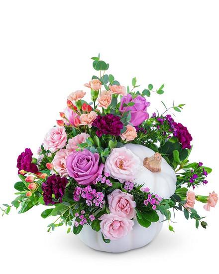 Artistic Blush in White Pumpkin from Baker Florist in Dover, OH