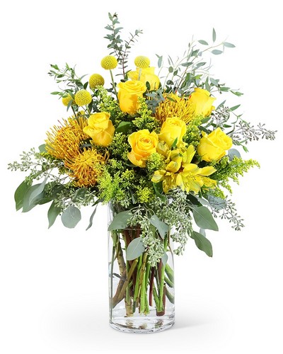 Yellow Vibrance from Baker Florist in Dover, OH